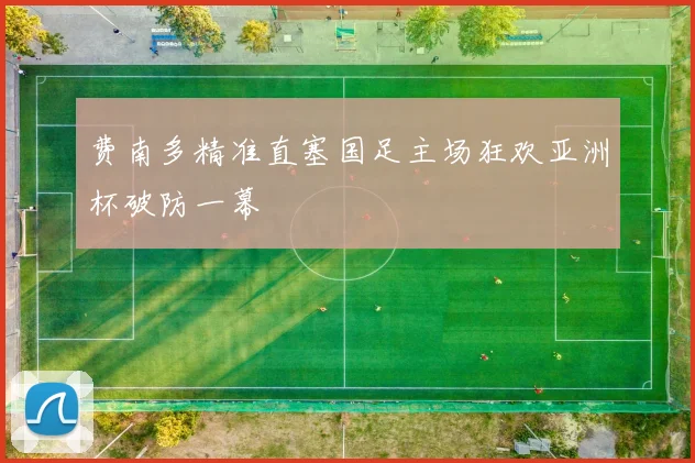 费南多精准直塞国足主场狂欢亚洲杯破防一幕